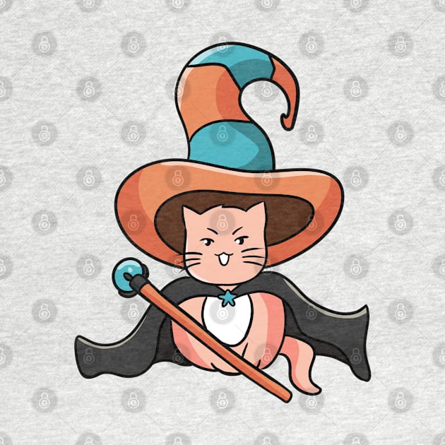 Cute cat witch by Doya